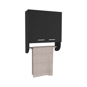 English Elm Medicine Compact Wall Cabinet with Mirror Door, Engineered Wood Storage, Durable, Space-Saving Design Black 21.26 L x 11.42 W x 3.54 H B097P250853