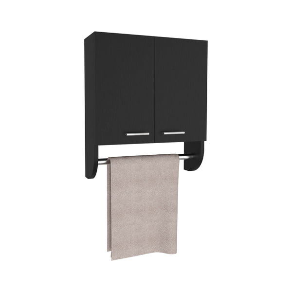 English Elm Medicine Compact Wall Cabinet with Mirror Door, Engineered Wood Storage, Durable, Space-Saving Design Black 21.26 L x 11.42 W x 3.54 H B097P250853