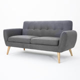 Christopher Knight Home® - Noble House - Josephine Mid-Century Modern Tufted Fabric Upholstered Sofa