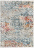 Unique Loom Baracoa Panamericana Machine Made Medallion Rug Cream, Blue/Orange/Red/Gray/Gold 9' 0" x 12' 2"