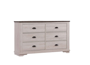 English Elm 1pc Contemporary Tall Chest with Faux Marble Top and Four Drawers for Elegant Bedroom Storage Beige+Grey 62.01 L x 19.8 W x 39.06 H B2741P337033