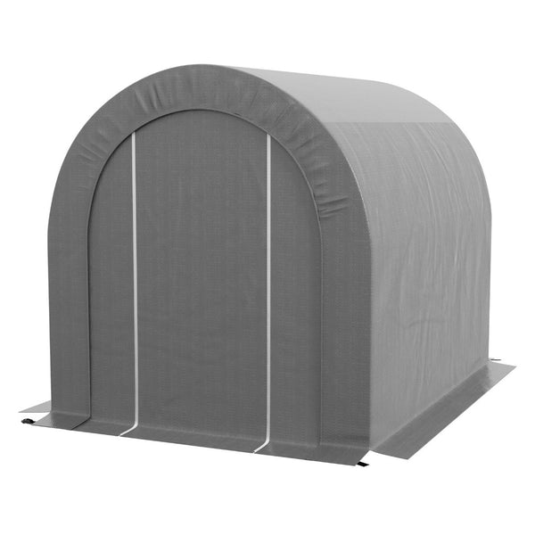 English Elm Outsunny Portable Outdoor Storage Shed Galvanized Steel Frame Weatherproof Bike Cover W2225P217228