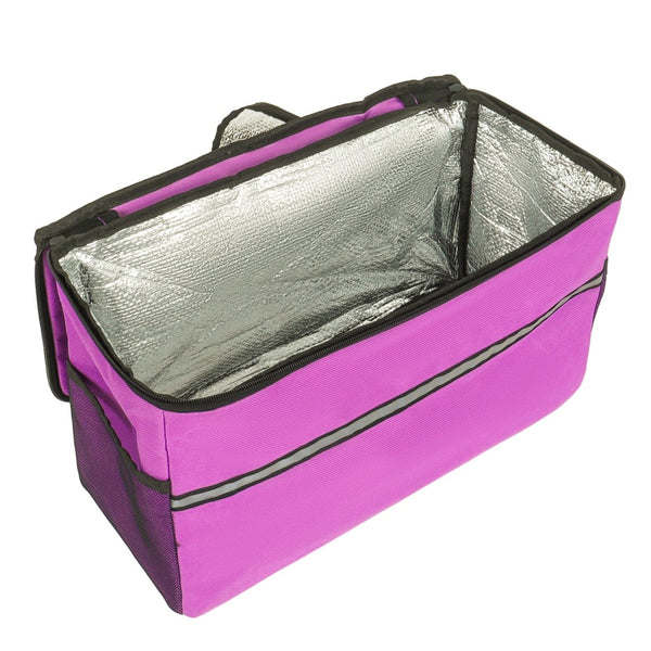 English Elm 3-in-1 Folding Wagon with Convertible Bench Seat Steel Frame 500lb All Terrain Purple W2932P390468