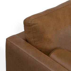 English Elm Morrison Left Sectional Sofa - Mid-Century Modern Comfort In Genuine Leather For Stylish Living Spaces B136P199278