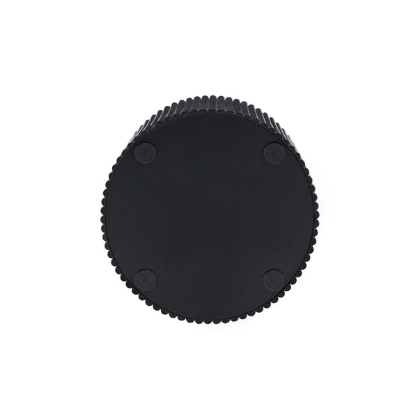 English Elm 2-piece Nesting Round Tables Roman Column Base with Storage Black Wood Grain Living Room W3875P396796