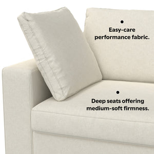 English Elm Charlie Cozy Deep Seater Loveseat Sofa - Plush Comfort, Sustainable Fabric, Perfect For Small Spaces B136P199202