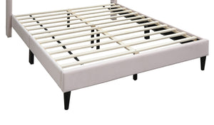 English Elm Modern Diamond Tufted Platform Bed Burlap Upholstered Frame for Loft Bedrooms Light Pink B011P418605