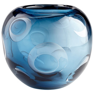 Electra Vase Blue 07270 Cyan Design