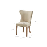 Madison Park Skylar Transitional Dining Side Chair (Set of 2) MP108-0665 Cream