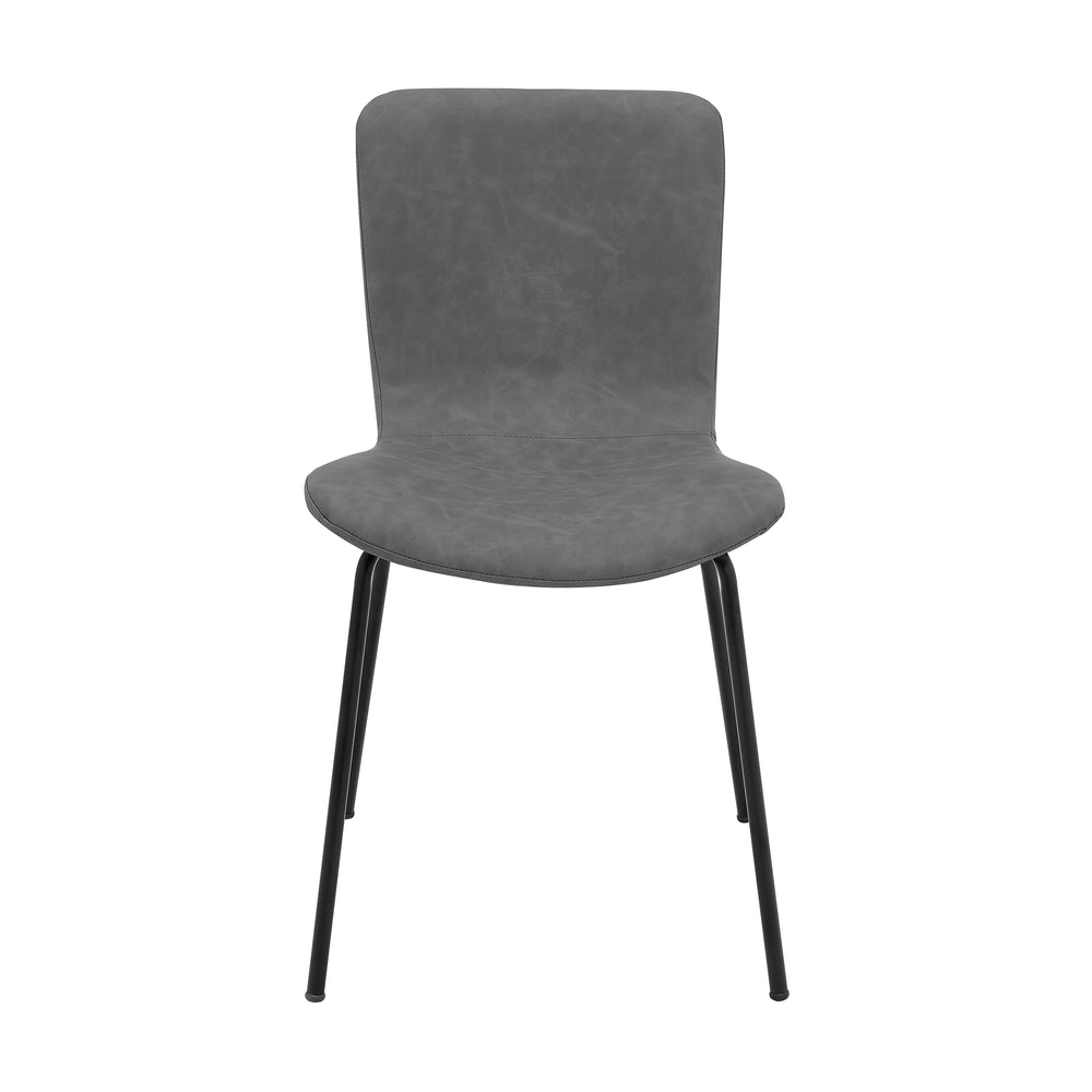 English Elm Perain Modern Light Gray Fabric Dining Chairs Set of 2 with Metal Legs, Durable 250 lb Capacity, Easy Assembly B2736P354369