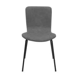 English Elm Perain Modern Light Gray Fabric Dining Chairs Set of 2 with Metal Legs, Durable 250 lb Capacity, Easy Assembly B2736P354369