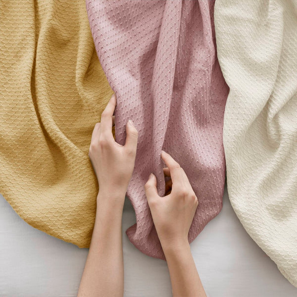 English Elm 1-piece King Cotton Woven Blanket Oeko-tex Certified Lightweight Layering Bedding B035P408329