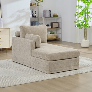 English Elm 31.69" Chenille Modular Sofa Bed with Pocketed Springs for Apartments and Studios W3189P438359