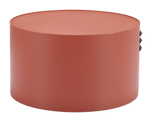 Zuo Modern Bayu Side Table - Modern Aluminum Design With Natural Elements For Versatile Home Or Hospitality Decor Brown Aluminum 704072-zuo-modern