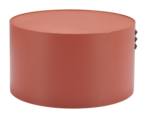 Zuo Modern Bayu Side Table - Modern Aluminum Design With Natural Elements For Versatile Home Or Hospitality Decor Brown Aluminum 704072-zuo-modern