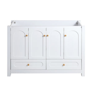 English Elm 48" Bathroom Vanity Cabinet Mdf Build Soft Close Doors Drawers Transitional Bath White W3133P281662