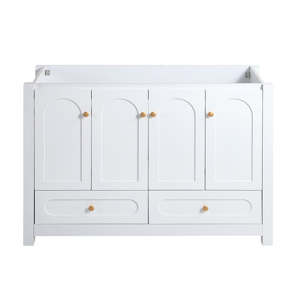 English Elm 48" Bathroom Vanity Cabinet Mdf Build Soft Close Doors Drawers Transitional Bath White W3133P281662