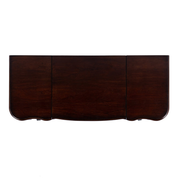 Butler Specialty Charlotte Elegant Wood Vanity Desk With Storage, Antique Cherry Finish & Mirror For Stylish Bedrooms Dark Brown Poplar Hardwood Solids,Cherry Veneer,Mdf,Glass 735024-butler