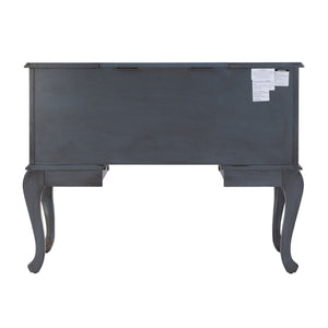 Butler Specialty Company Charlotte 40" Rectangular Wood Vanity Desk With Elegant Storage Solutions Pastel Blue Poplar Hardwood,Cherry Veneer,Mdf,Glass 735483-butler