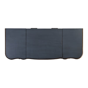 Butler Specialty Company Charlotte 40" Rectangular Wood Vanity Desk With Elegant Storage Solutions Pastel Blue Poplar Hardwood,Cherry Veneer,Mdf,Glass 735483-butler