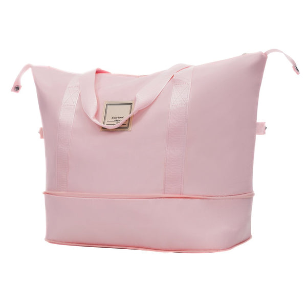 English Elm 6 Piece Hardshell Abs Travel Set with Spinner Wheels Combination Lock and Toiletry Bag Pink N732P391465H