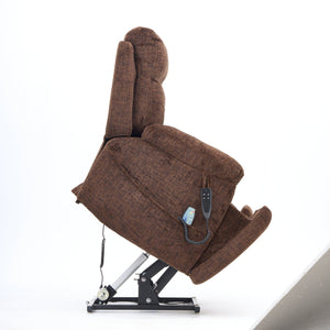English Elm Old Age Electric Lift Chair With Massage & Heat, 180° Recline, Dual Motors, Cup Holders & Storage W547S00054