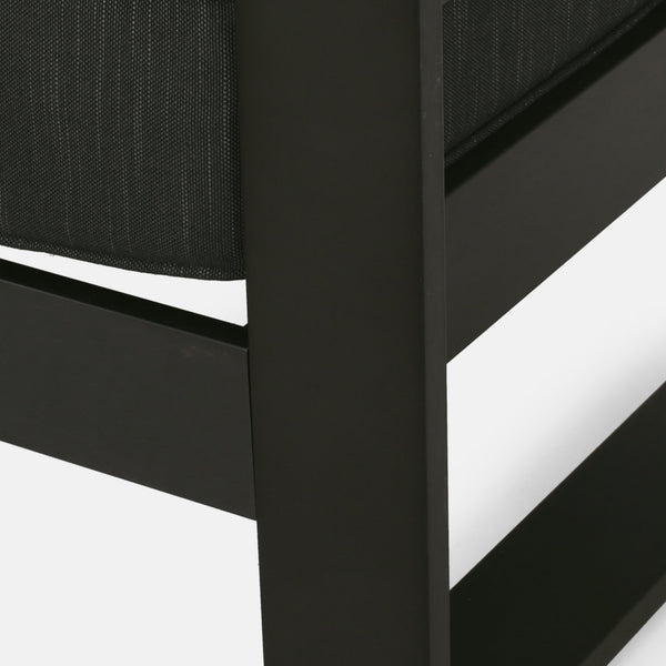 English Elm Christopher Knight Home® - MAYA Dark Gray MP1 Loveseat - Sleek Aluminum Frame, Compact 63.75" x 31.25" Outdoor Seating Comfort 69968.00