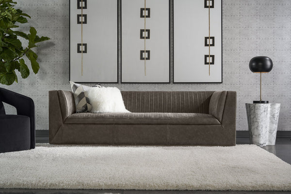 Sunpan Ava Contemporary Side Table - Unique Concrete Design with Eye-Catching Finish for Any Space Marble Look