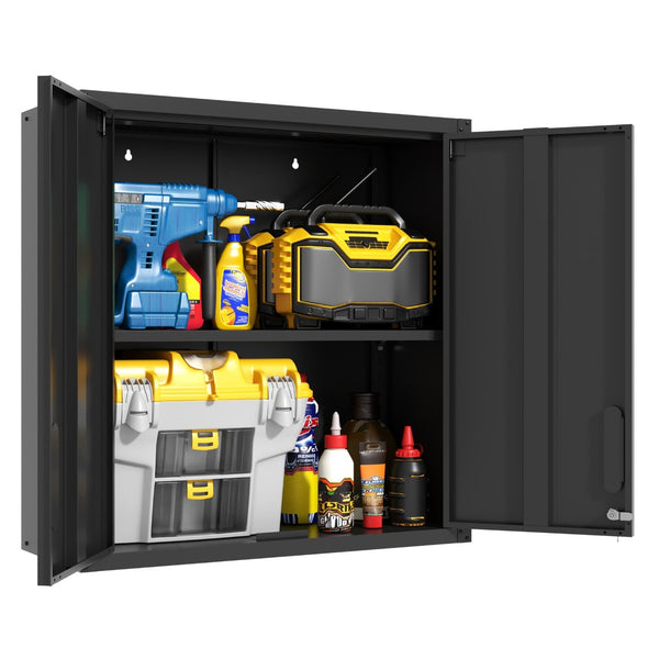 English Elm Heavy Duty Wall Mounted Steel Cabinet Locking Lift Door Garage Workshop Storage T2398P236613