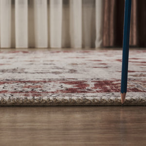 English Elm Oxford Traditional Area Rug Stain Resistant Polyester Pile for Living and Dining Rooms B186P428913