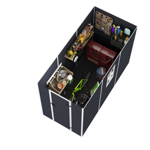 English Elm Campcraft Outdoor Resin Storage Shed with Hd Windows Uv Resistant Polypropylene Build W1598S00027