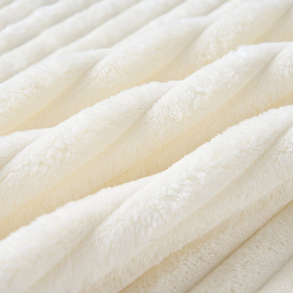 English Elm 78.7" Modern Foldable Corduroy Sofa Bed with 2 Plush Pillows, 2-in-1 Convertible Sleeper and Blanket Beige W3219P317382