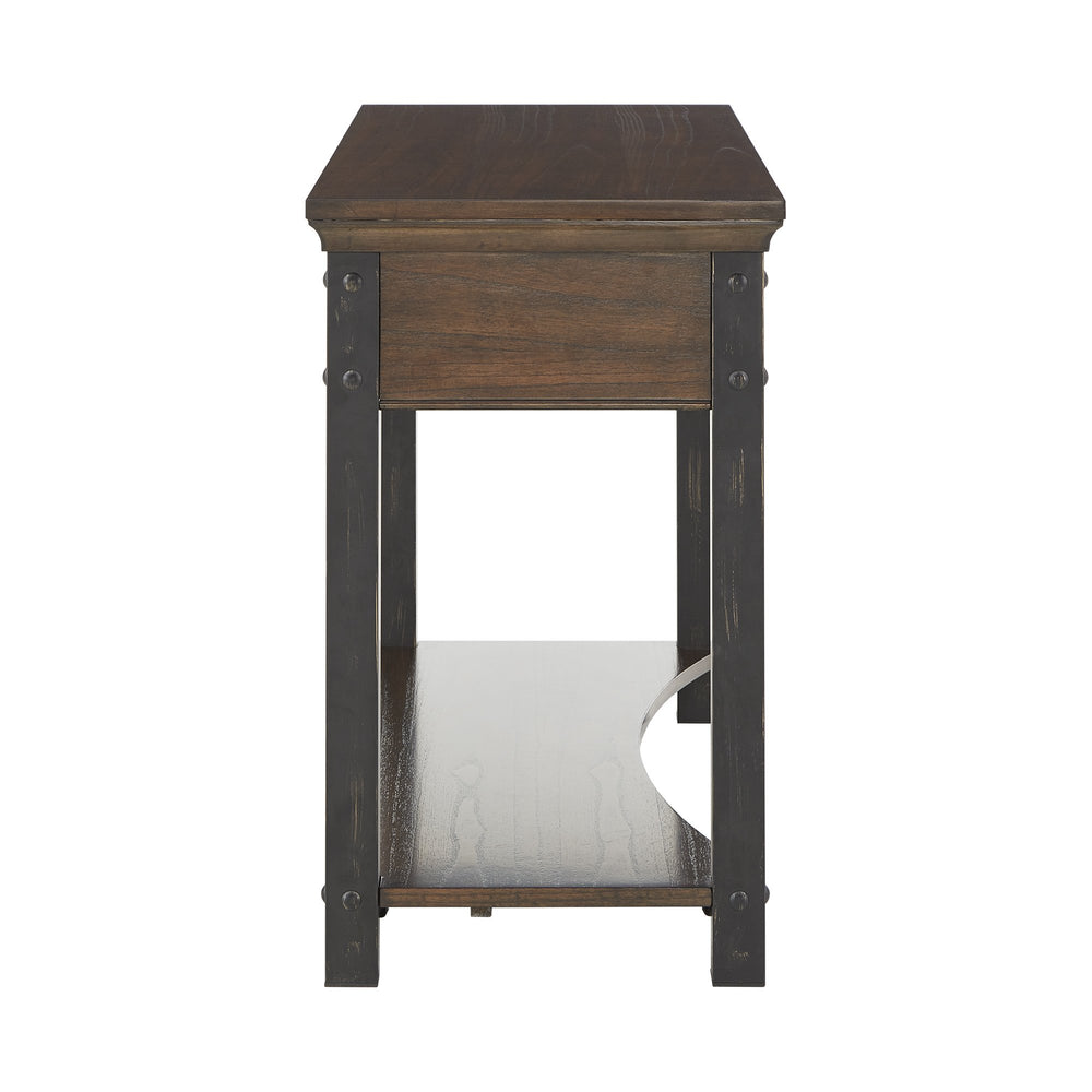 Homelegance Niccola Sofa Console Table with Drawers and Shelf for Living Room or Hallway Dark Cherry 074DC-05