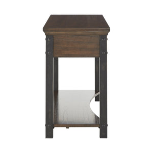 Niccola Sofa Console Table with Drawers and Shelf for Living Room or Hallway