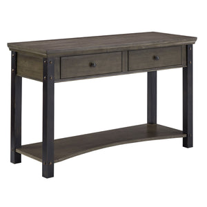 Niccola Sofa Console Table with Drawers and Shelf for Living Room or Hallway