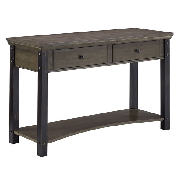 Niccola Sofa Console Table with Drawers and Shelf for Living Room or Hallway