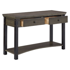 Niccola Sofa Console Table with Drawers and Shelf for Living Room or Hallway