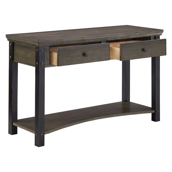 Niccola Sofa Console Table with Drawers and Shelf for Living Room or Hallway