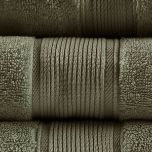 English Elm Ultra-Soft Cotton Bath Sheet Set 34x68 Inch 2-Pack - Plush, Highly Absorbent Towels for Home Spa Comfort Olive Green 14.5 L x 10.5 W x 9 H B035P294211