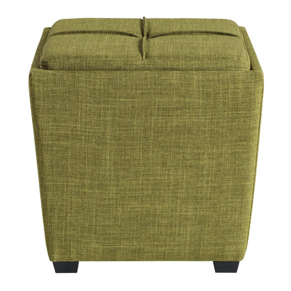 OSP Home Furnishings Rockford Storage Ottoman Green