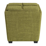 OSP Home Furnishings Rockford Storage Ottoman Green