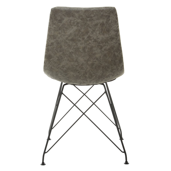 OSP Home Furnishings Trenton Chair  - Set of 2 Charcoal