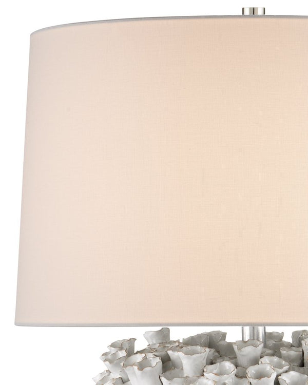 Currey & Company Manitapi Table Lamp - Handcrafted Ceramic Art With Coral-inspired Design & Unique Sea Elements White Ceramic 6000-1045-currey-company