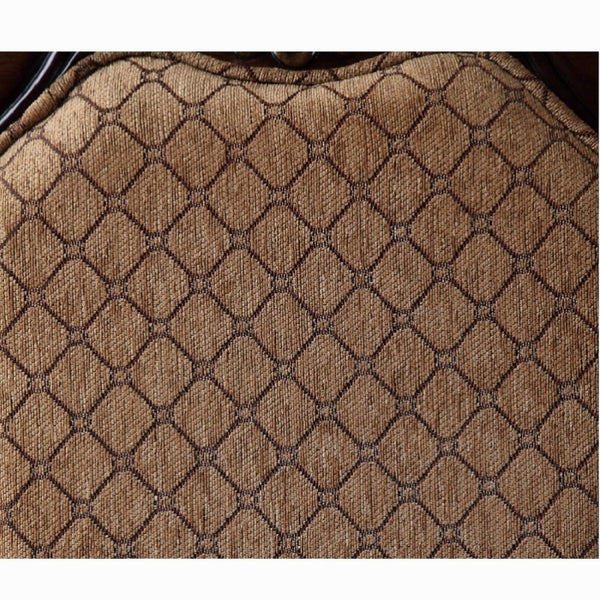 English Elm Chateau Upholstered De Ville Side Chair Set of 2 – Cherry Wood Trim, Padded Fabric Seats, Elegant Arched Back B2726P282913