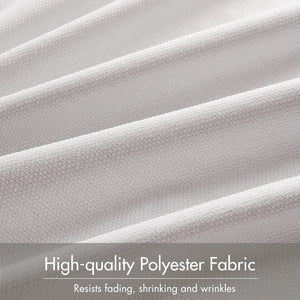 English Elm 2-pk 52x108 Inch Total Blackout Curtain Panels Noise Reducing Bedroom Theater White B035P496617