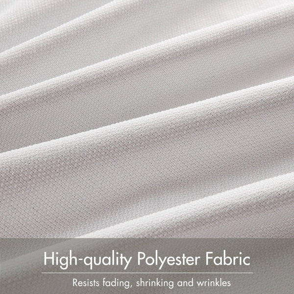 English Elm 2-pk 52x108 Inch Total Blackout Curtain Panels Noise Reducing Bedroom Theater White B035P496617