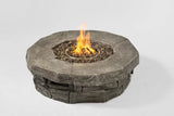 English Elm 12" H X 39" W Outdoor Fire Pit Table Cm-1020