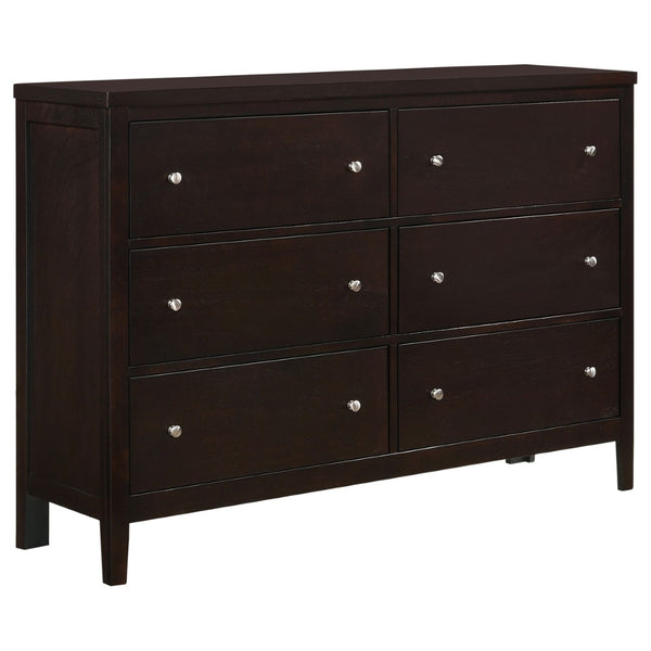 English Elm Warwick Queen Bedroom Set with Leatherette Headboard in Modern Cocoa Finish B062S00740