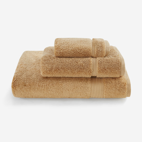 JLA Home Croscill - Ultra Luxe Turkish Cotton Towel — 800 GSM Ultra-Absorbent, Quick-Dry, Plush Spa-Quality Softness for Everyday Comfort Wheat CC73-0012