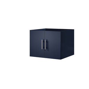 English Elm Navy Blue Bath Vanity 24" W X 22" D - Elegant Solid Wood Design With Soft-Close Storage Solution B2731P258559